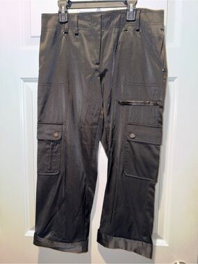 Cache Black Cargo Crop Pants - Size 4. Excellent condition.